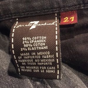 7 for all mankind faded black Roxanne jeans